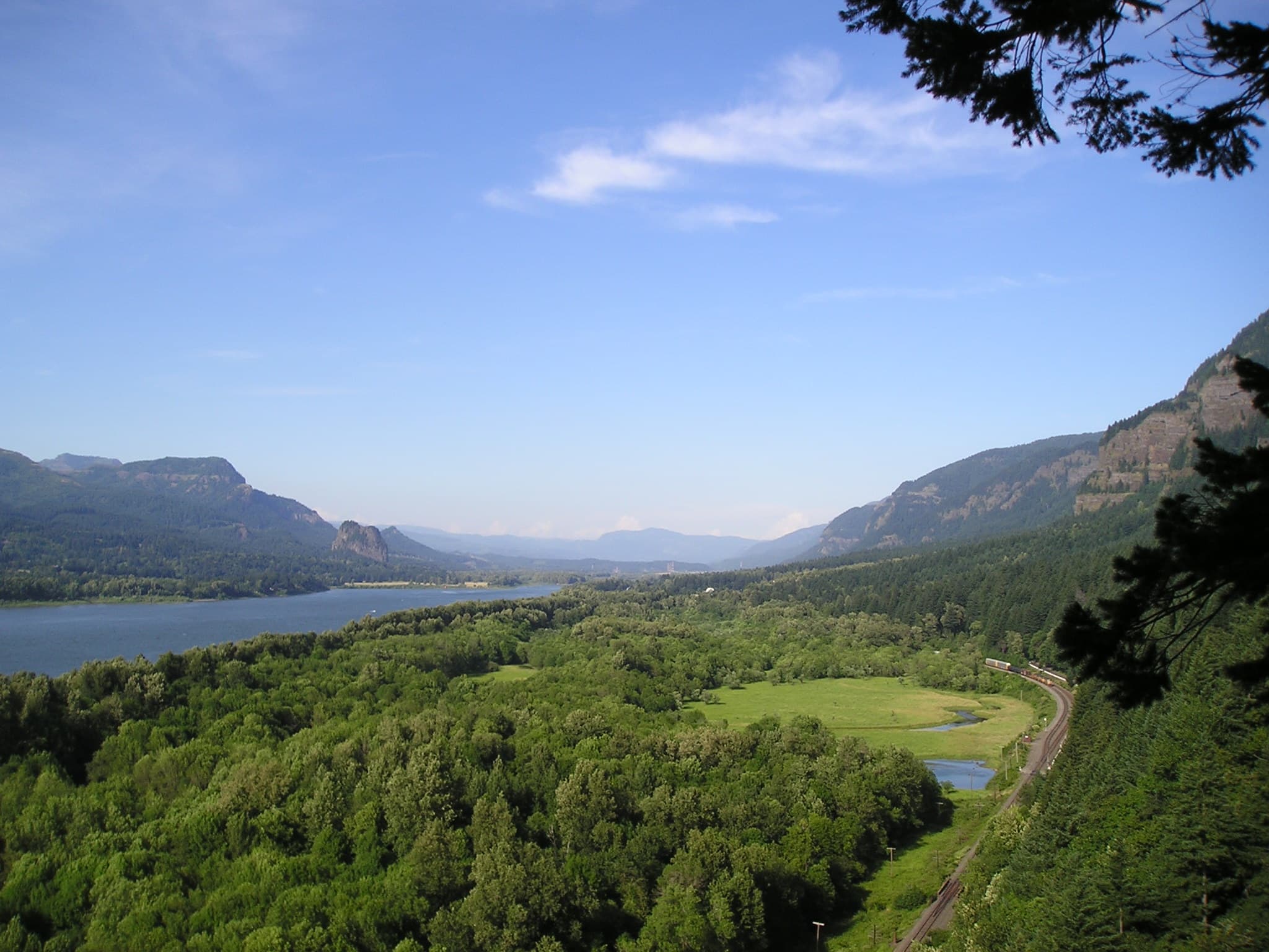 Columbia River Gorge overlook near Multnomah Falls, Oregon